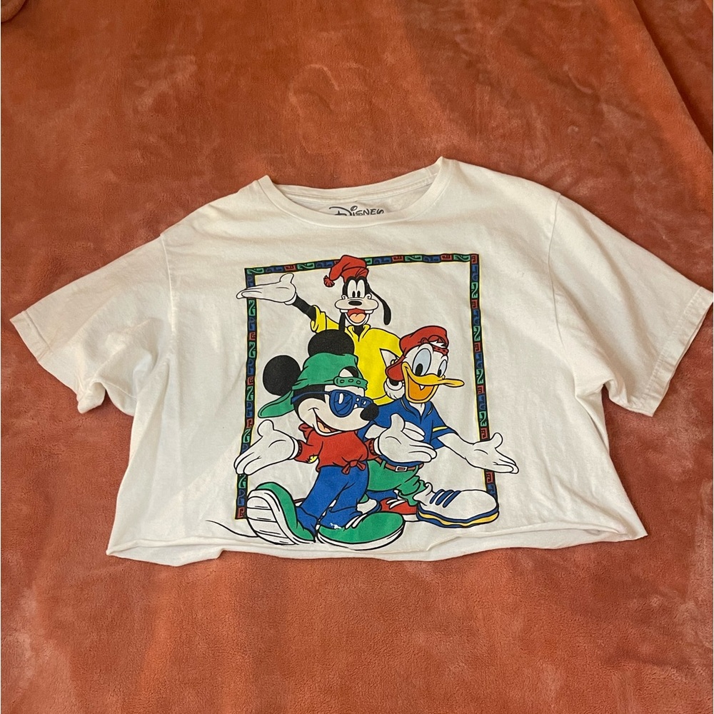 cropped vintage Disney T-shirt, size medium